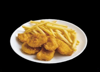 Chicken nuggets con patatas (6 uds)