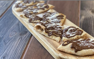 Focaccina con Nutella vegan