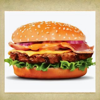 Bacon Cheeseburger + french fries