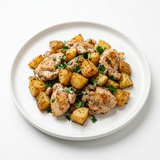 Pollo Salteado Y Patatas
