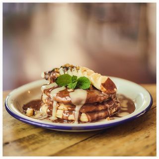 Pancake con Nutella casera y plátano