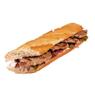 Bocadillo Serranito de Lomo 100% Ibérico con Patatas