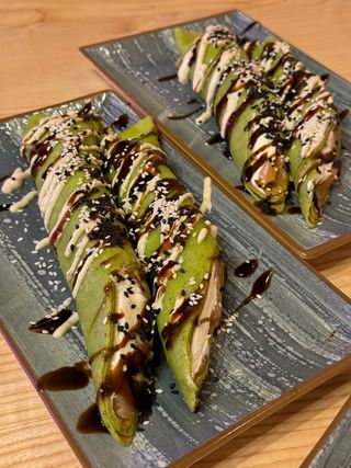 Млинець з лососем