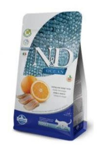 N&d Ocean Cat Śledź I Pomarańcza Adult 300 Gr