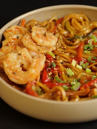 Nouilles Sautees Crevette