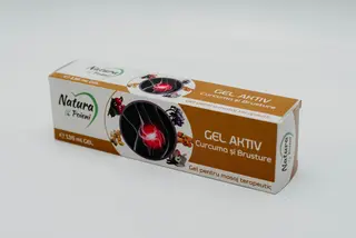 Gel pentru masaj terapeutic cu curcuma si brusture