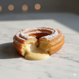 Churro relleno de crema pastelera (1 unidad)