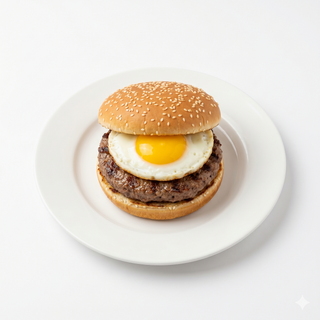 Hamburguesa De Ternera Con Huevo