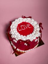 Червоний оксамит бенто-торт