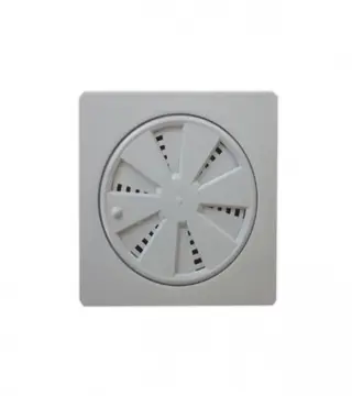 (182922) Rozetna za ventilaciju 120x120mm PVC siva