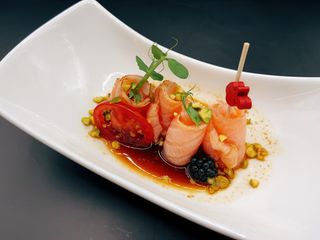 274. Carpaccio salmone scottato - 4 pezzi