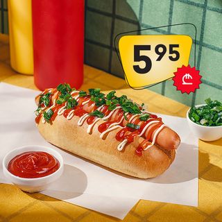 ჰოთ- დოგი საქონლის სოსისით