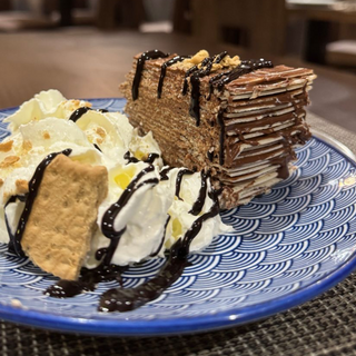 Tarta de obleas con Nutella casera