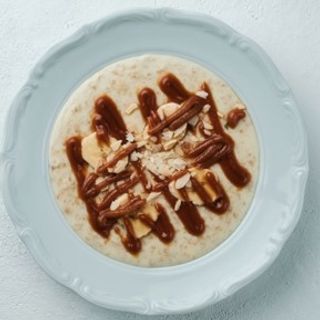 Каша Овсяная с бананом и карамелью