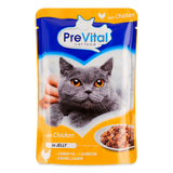 Корм для котів PreVital з куркою у желе (100г)