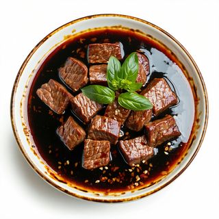 Estómago de ternera en salsa de soja