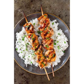 Rice And Kebabs