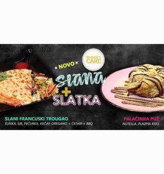 SLANI FRANCUSKI TROUGAO-PIZZA + PALAČINKA PUŽ - NUTELLA, PLAZMA 