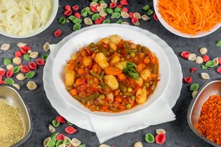 Njoke con Verdura posno