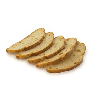 Tostaditas crujientes de la casa