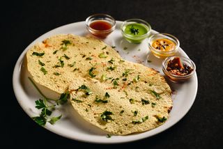 Papad pickle chutney