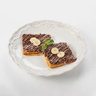 Блинчики с бананом и нутеллой