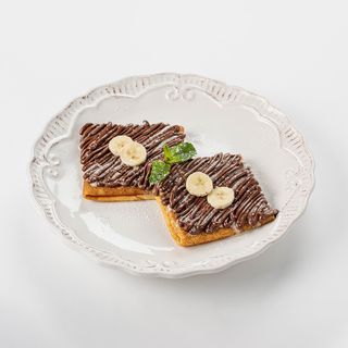 Блинчики с бананом и нутеллой