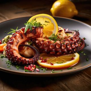 Октопод на плоча(200г)