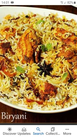 Vaschetta grande riso con pollo biryani