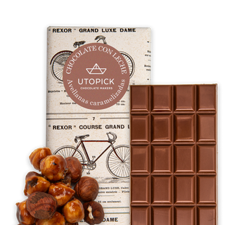 Tableta De Chocolate Con Leche 38% Cacao Y Avellanas Caramelizadas