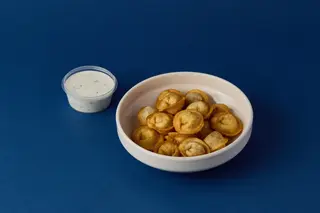 Жареные пельмени