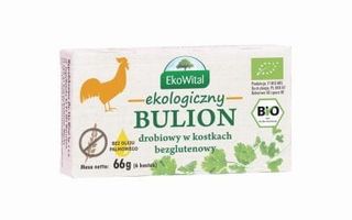 Bulion drobiowy w kostkach bez oleju palmowego bezglutenowy BIO 66 g EkoWital