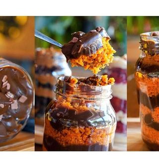 BOLO NO POTE CENOURA C/ BRIGADEIRO