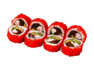 Kalifornia w tobiko z krewetką i tamago (310g)