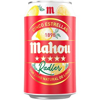 Cerveza Mahou 5 Estrellas Radler Lata 33cl.