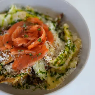 Crepes with salmon