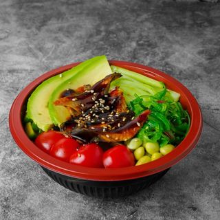 Poke bowl de anguila