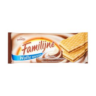 Jutrzenka Familijne Wafle Kakaowo-śmietankowe 180g