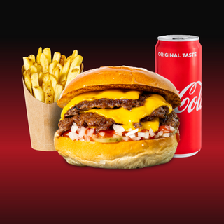 Meniu Triple Smash Cheeseburger