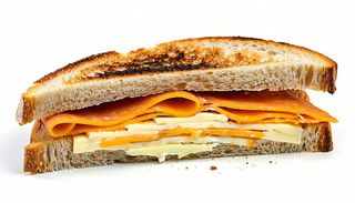 Toast würstel e cheddar