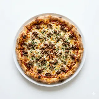 Pizza De Carne Picada (Mediana)