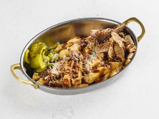 Супер чізі картопля з куркою тікі масала