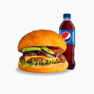 Чизбургер Domino с говядиной + Pepsi 0,5 л