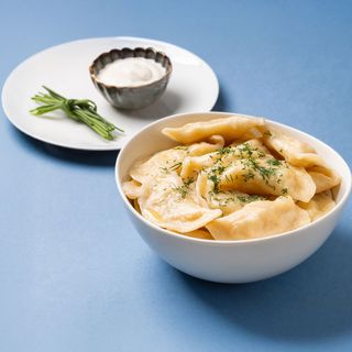 Pierogi z ziemniakami i wątróbką (12 szt.)