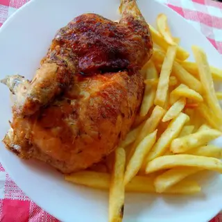 1/2 Pollo Con Papas