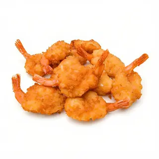 11.PRAWNS PURÉ, Gambas Fritas Con Especias Y Pan Hindú Frito