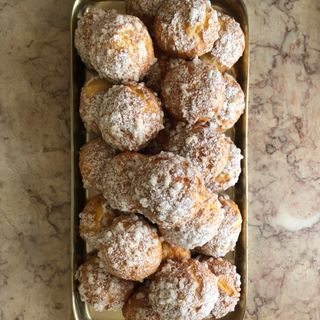 Chouquettes com creme de baunilha x3