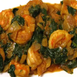 Saag Prawn