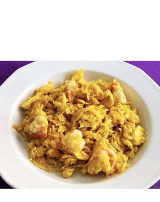 120. Huevos Revueltos Con Gambas