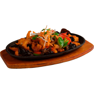 Те бян мор джи ру (курица с грибами) 